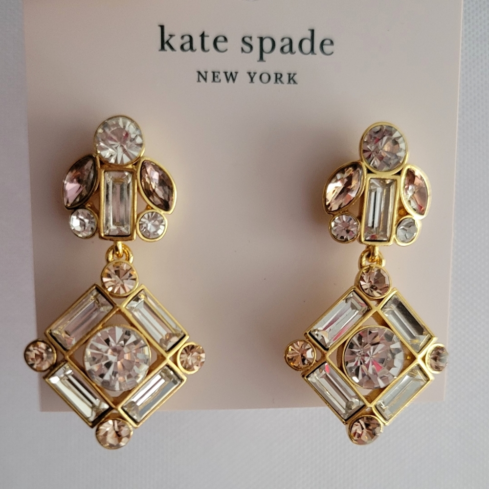 New Kate Spade Cocktail and Conversation Drop Earrings - Picture 2 of 7